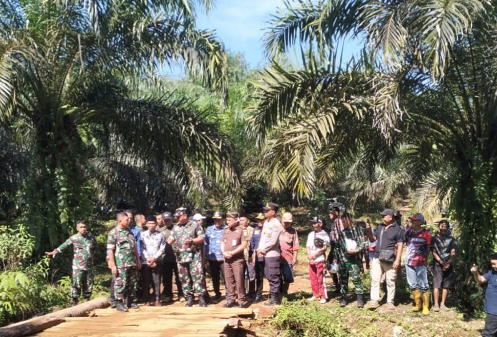 Bakti TNI Untuk Rakyat, Bangun Jembatan Aramco di Taba Tembilang 
