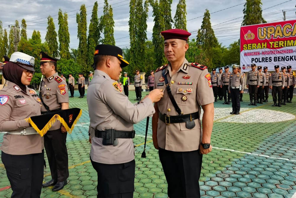 Sertijab PJU, Kapolres Bengkulu Utara Tekankan Loyalitas