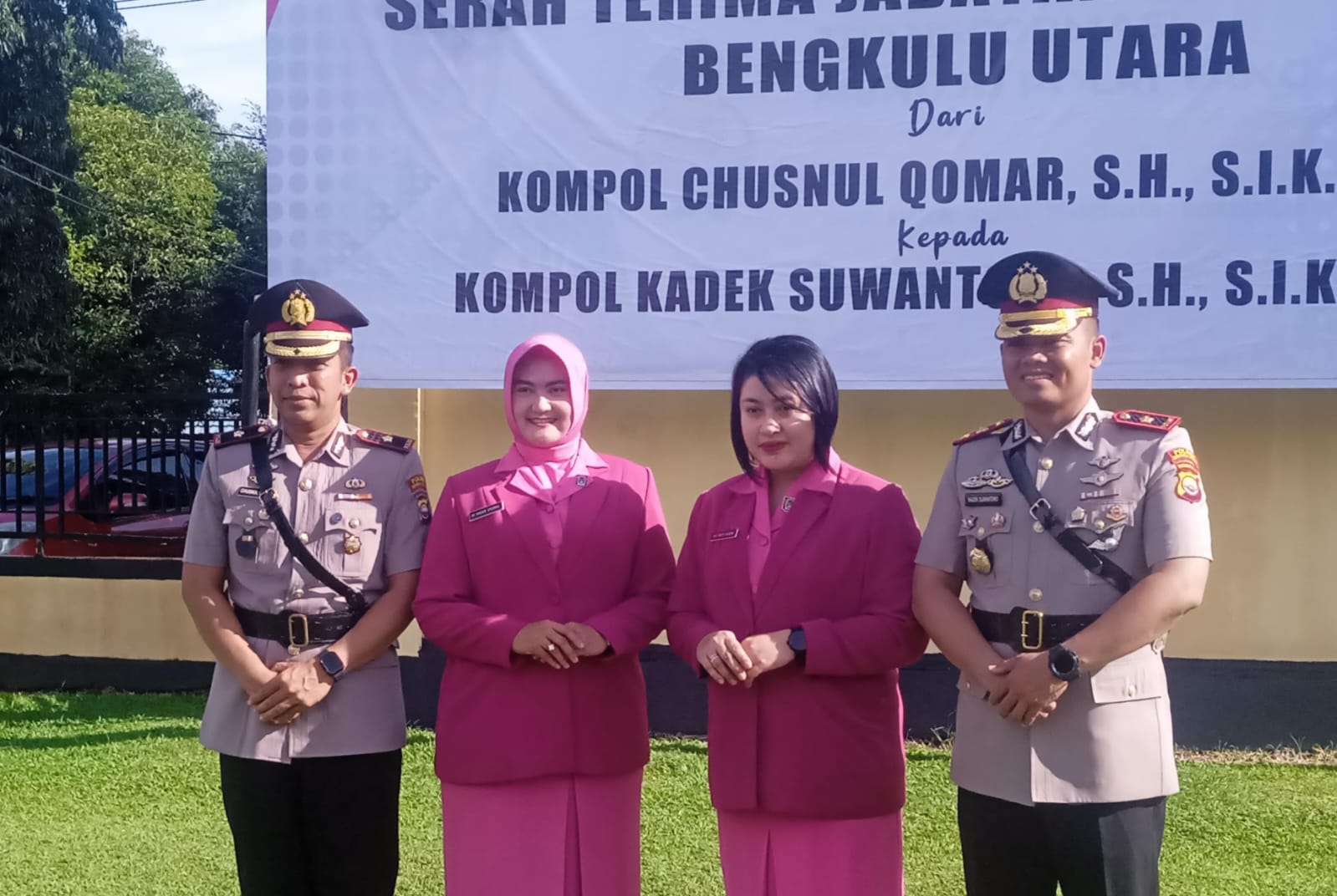 Sertijab, Kompol Kadek Suwantoro Jabat Wakapolres Bengkulu Utara