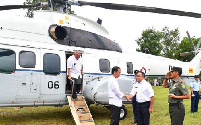 Ke Bengkulu Utara, Jokowi Naik Helikopter, Ini Lokasi Turunnya