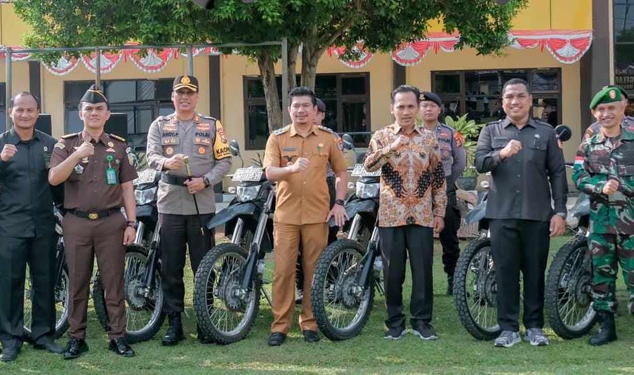 Apel Gelar Pasukan OPS Mantap Brata, Kapolres : Pasukan Pengaman Pemilu 2024