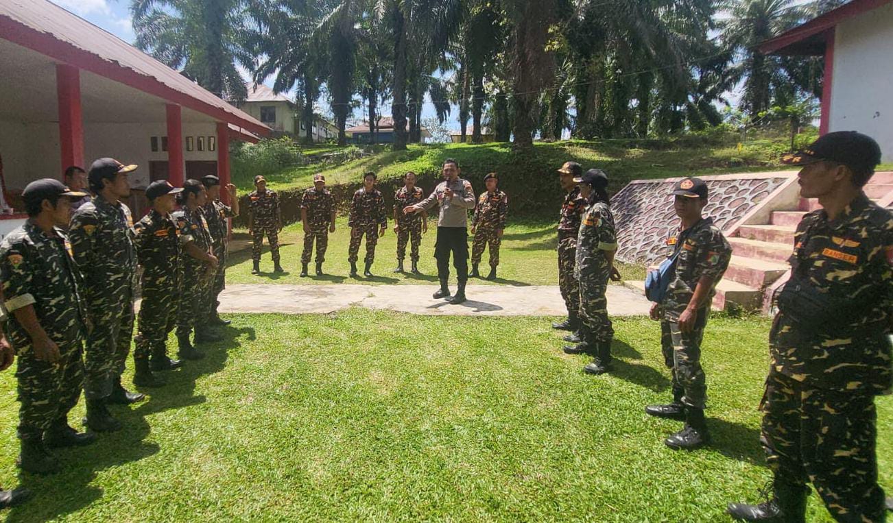 Polsek Giri Mulya Latih Banser NU dalam Kegiatan Pengamanan dan Wawasan Kebangsaan 