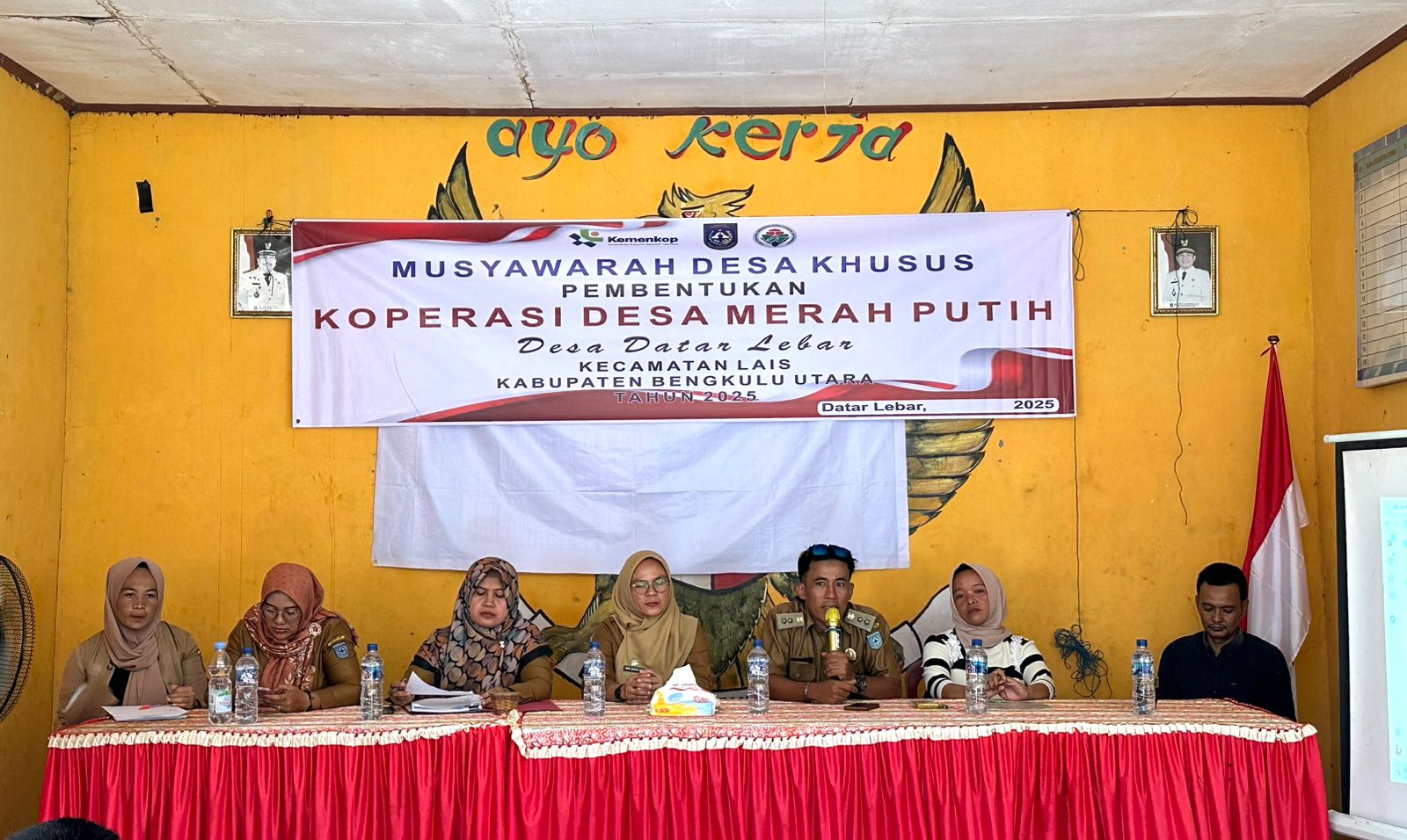 Gerak Cepat, Pemdes Datar Lebar Gelar Musdesus Pembentukan Koperasi Merah Putih