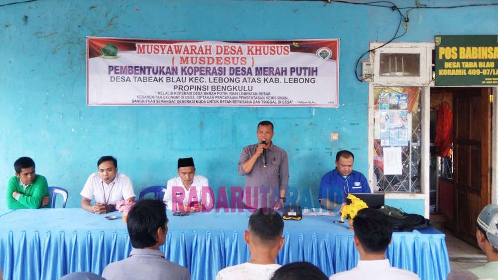 Desa Tabeak Blau Resmi Bentuk Koperasi Merah Putih, Untuk Kemandirian Ekonomi