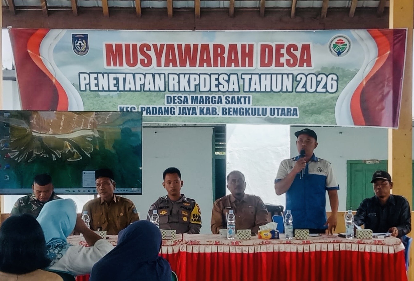 Lanjutkan Pembangunan, Pemdes Marga Sakti Tetapkan RKPDesa Tahun 2026
