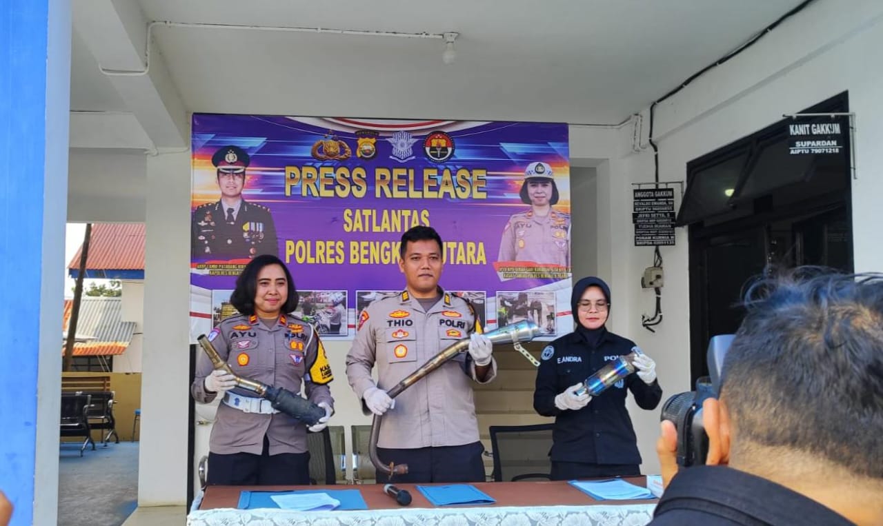 Opersi Zebra Nala 2024, Polres Bengkulu Utara Berhasil Tindak 285 Knalpot Racing