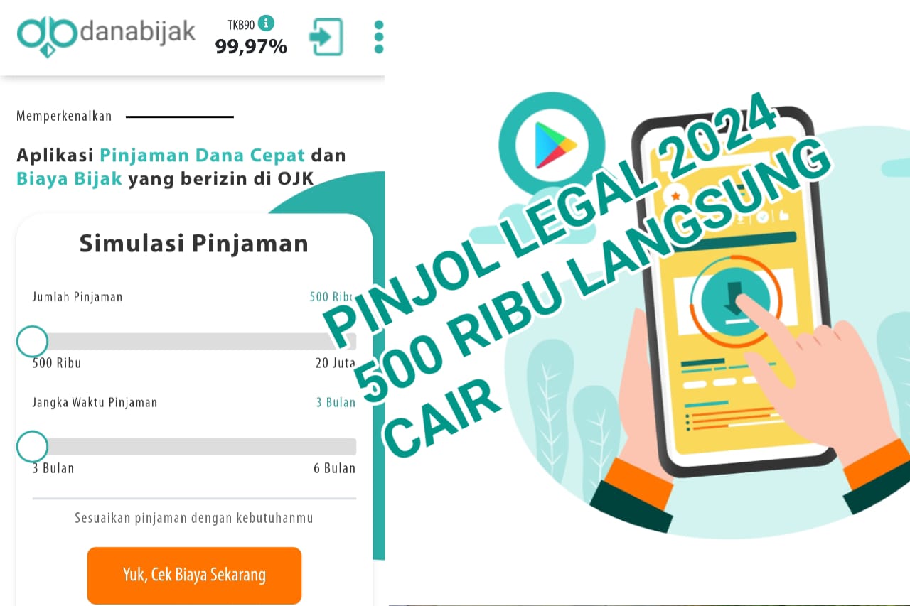 Cukup Rebahan dari Rumah, Pinjol 2024 Ini Diawasi OJK Sekali Klik Langsung Cair Rp500.000