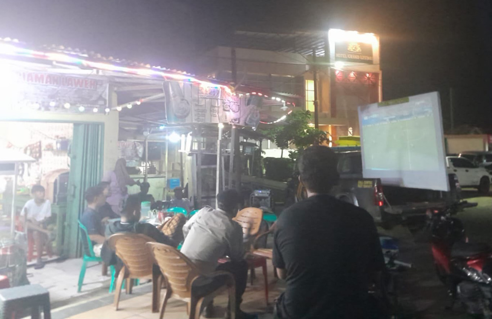 Nobar Pildun Ala Polsek Berhasil Gerakkan Ekonomi UMKM Lokal