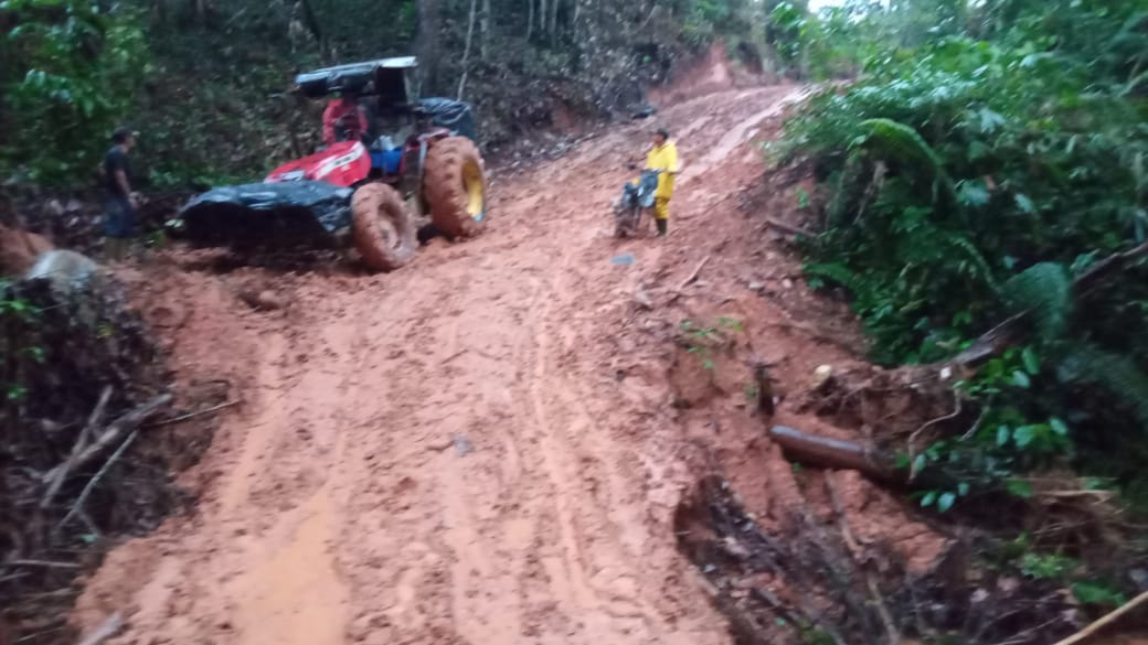 Longsor di Lebong Tandai Picu Kenaikan Harga Logistik, BPBD Salurkan Bantuan Sembako