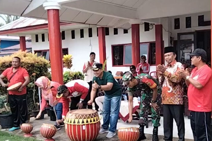 Tabuh Dol, Camat Buka Lomba HUT Padang Jaya ke-31 