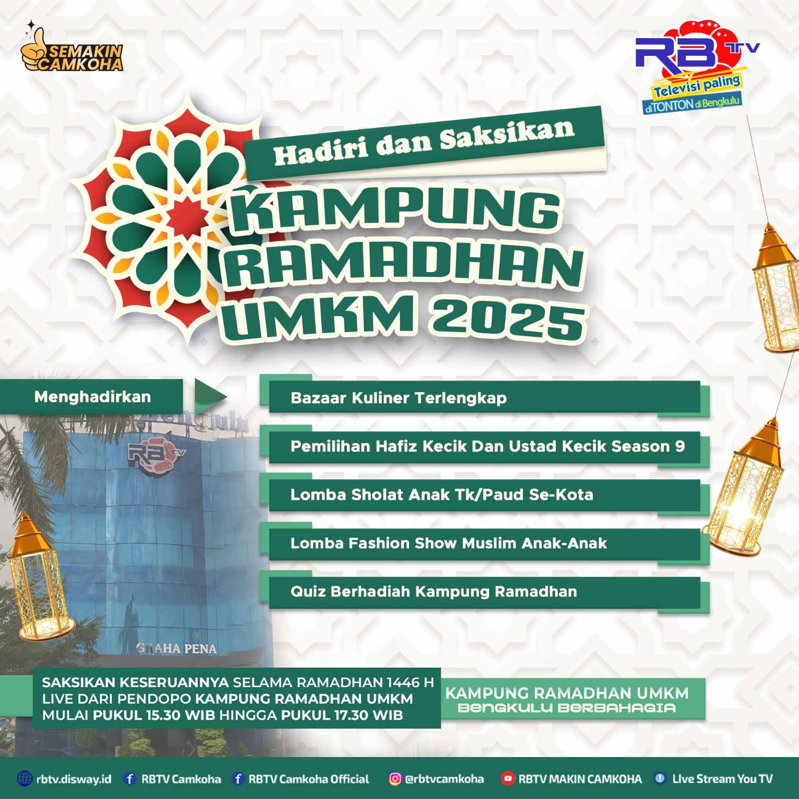 Kampung Ramadhan RBTV, Bazar UMKM Terlengkap dan Meriah