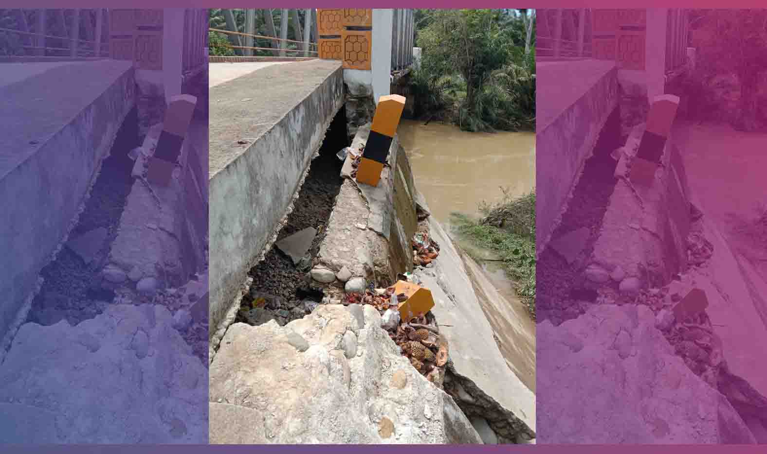 Kerusakan Jembatan di Lubuk Mindai Harus Segera Ditangani