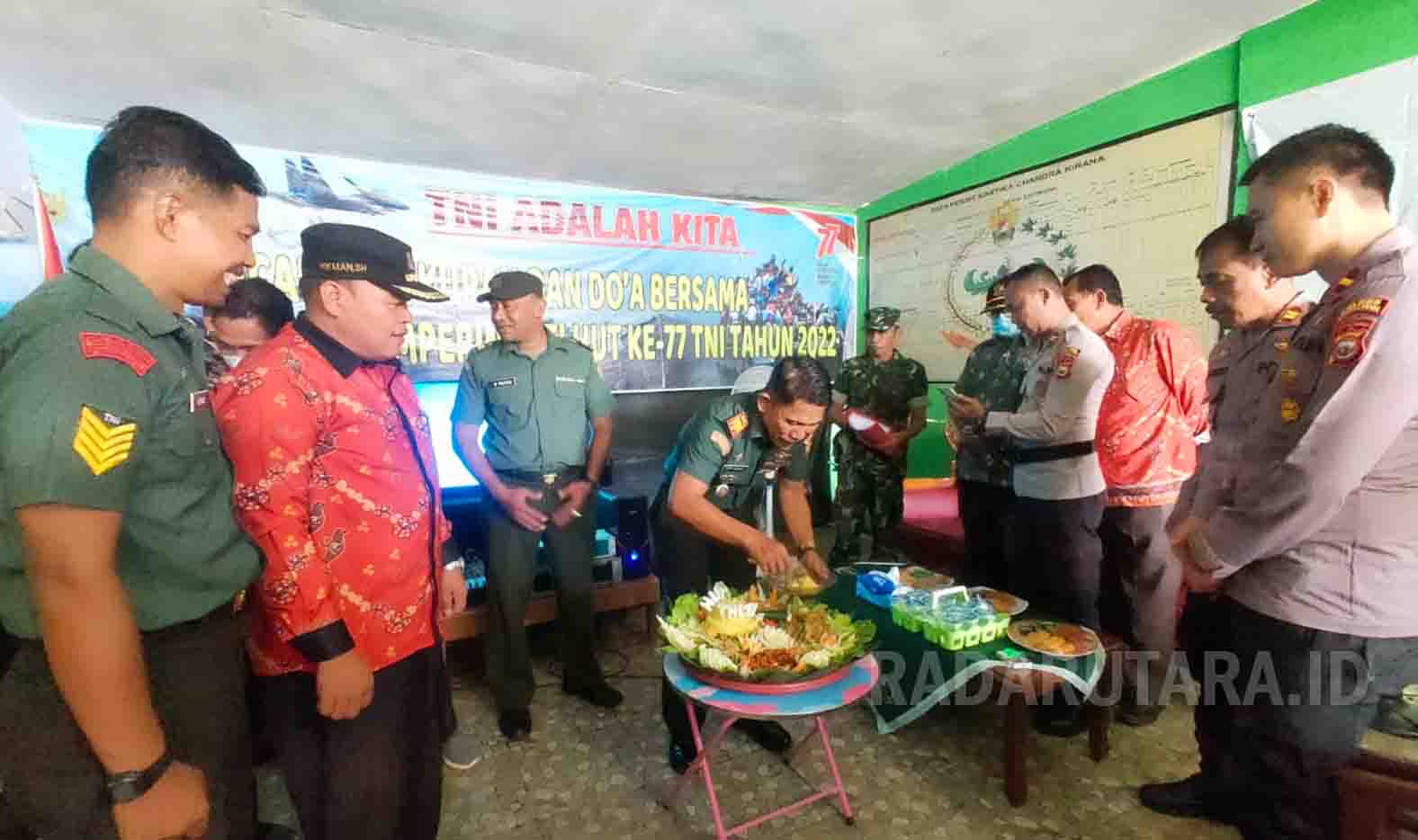 Peringati HUT TNI ke-77, Koramil Lais Gelar Coffee Morning 