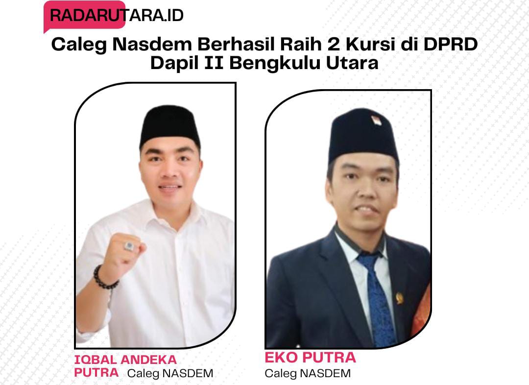 Partai Nasdem Berhasil Raih 2 Kursi di Dapil III Bengkulu Utara pada Pemilu 2024