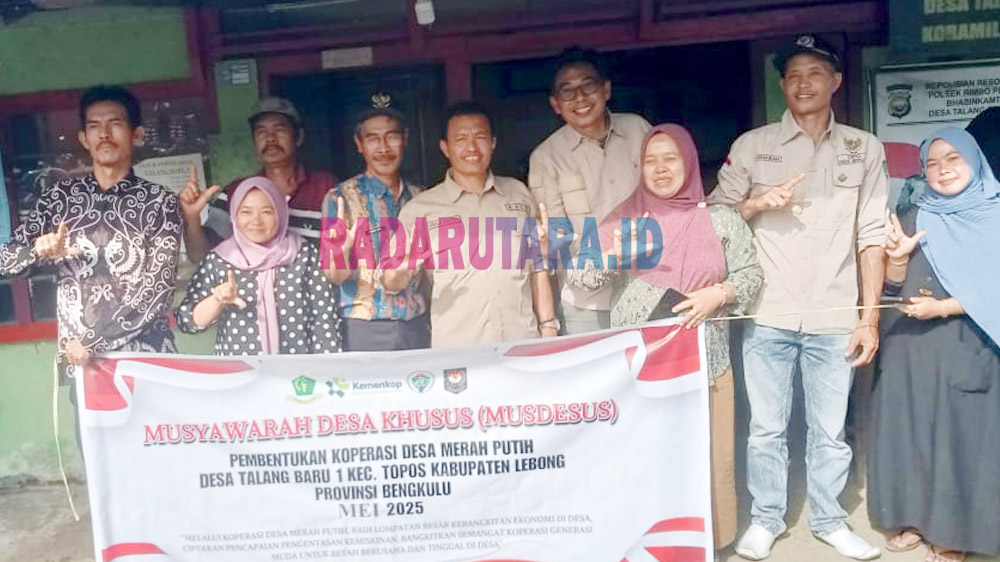 Resmi, Pemdes Talang Baru I Bentuk Koperasi Merah Putih