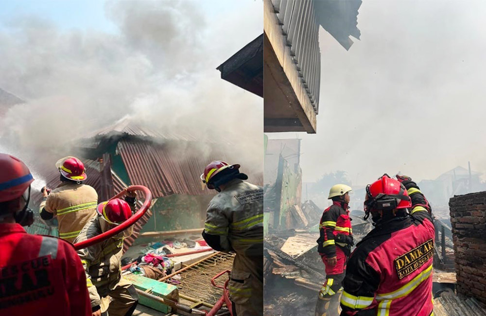 Kabakaran Landa Pemukiman Padat Penduduk, 21 Rumah dan Bedengan Terdampak