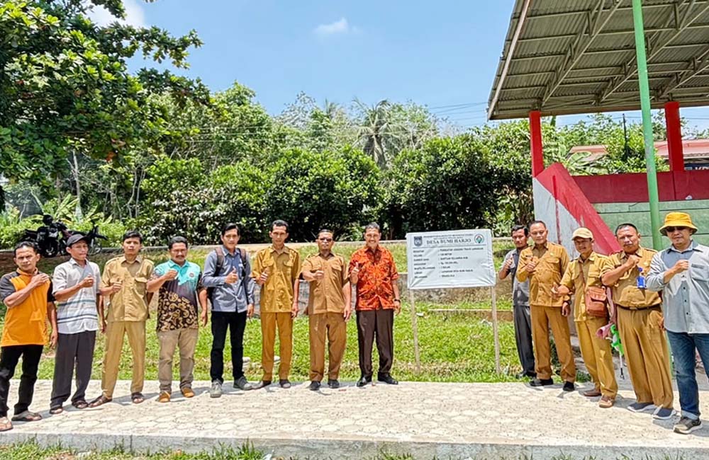 Pemdes Bumi Harjo MDST Bangunan Joging Track dari Pokir Anggota DPRD