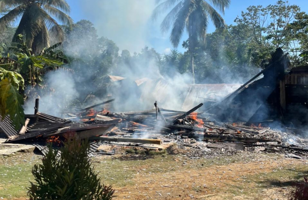 Ditinggal ke Kebun, Rumah Warga Desa Pagardin Habis Dilalap Api