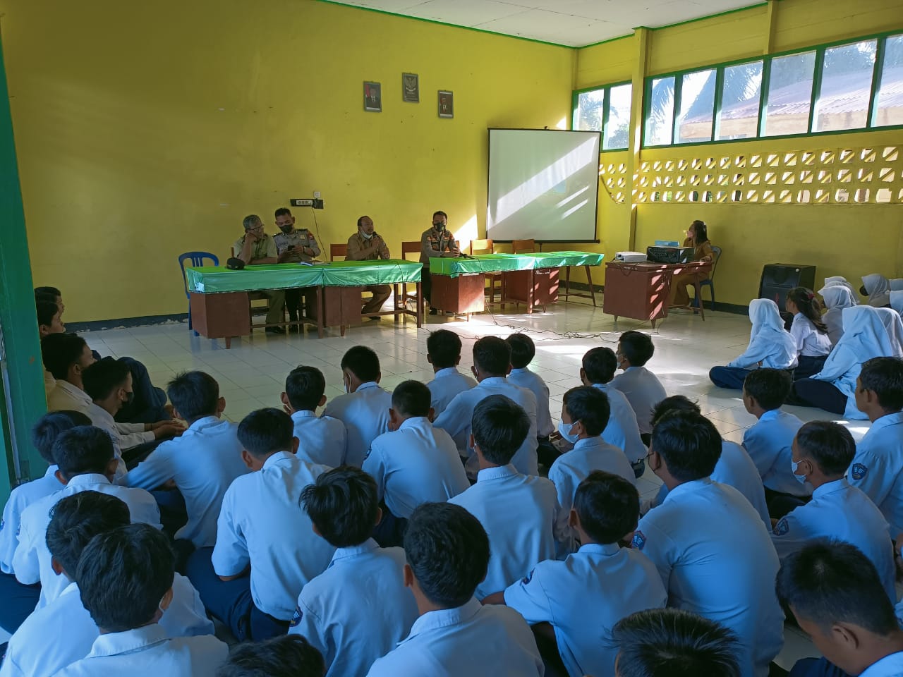 Cegah Kenakalan Remaja, Polsek Giri Mulya Sosialisasi