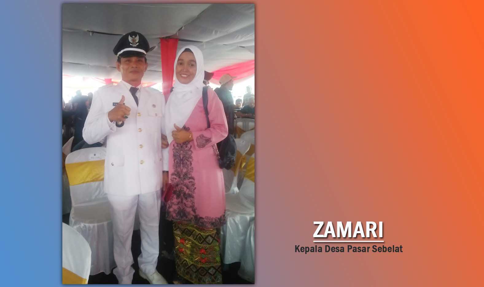 Terpilih Dua Periode jadi Kades Pasar Sebelat, Zamari Komitmen Rangkul Semua Kalangan Membangun Desa