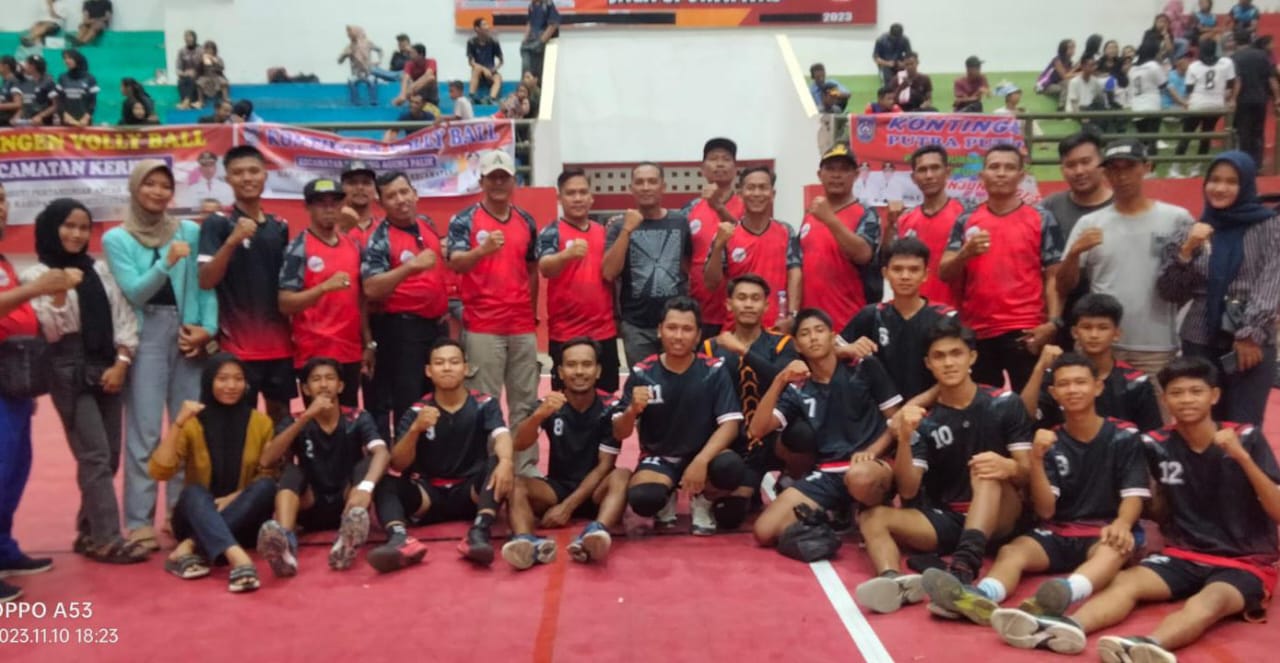 Masuk Semifinal, Tim Voli Kecamatan Padang Jaya Optimis Juara