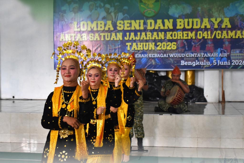 Pererat Soliditas Satuan, Korem 041/Gamas Gelar Lomba Seni dan Budaya