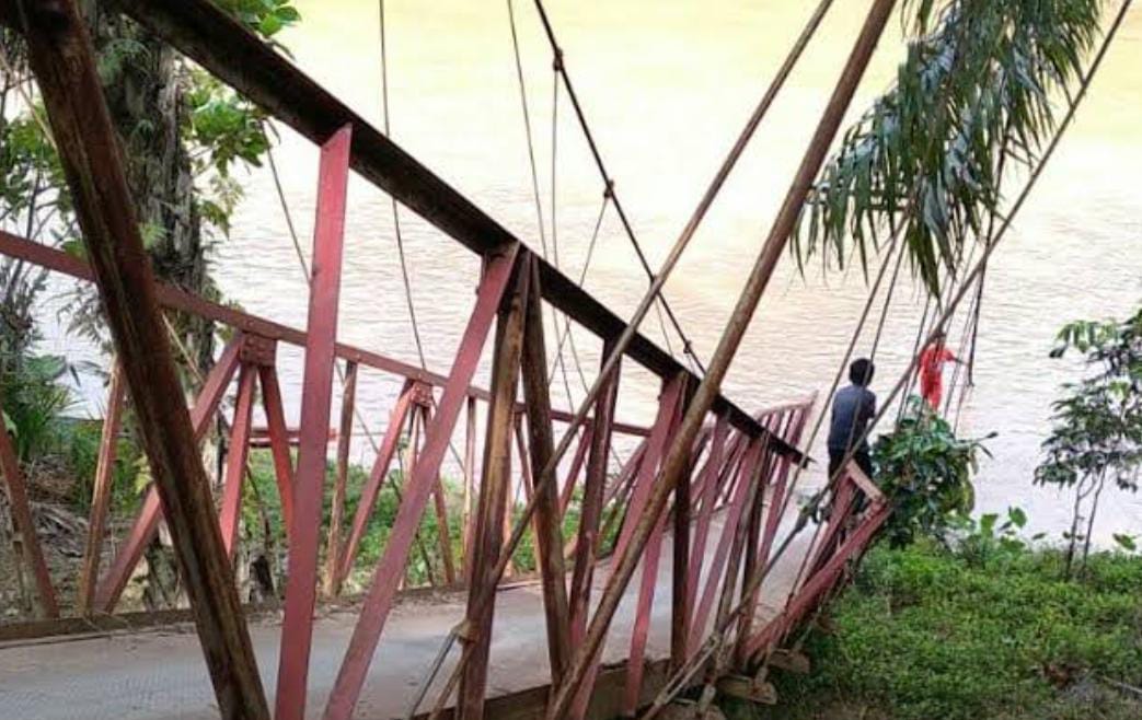 Putus Karena Banjir dan 3 Kali Diusulkan, Jembatan Gantung di Kualalangi Belum Direspon Pemerintah