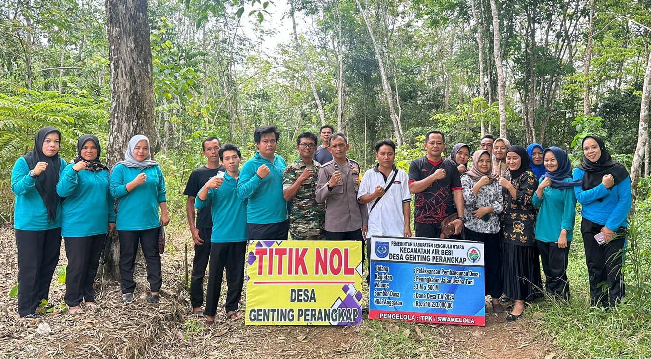 Dibuka Camat, Pemdes Genting Perangkap Lakukan Titik Nol Pembangunan