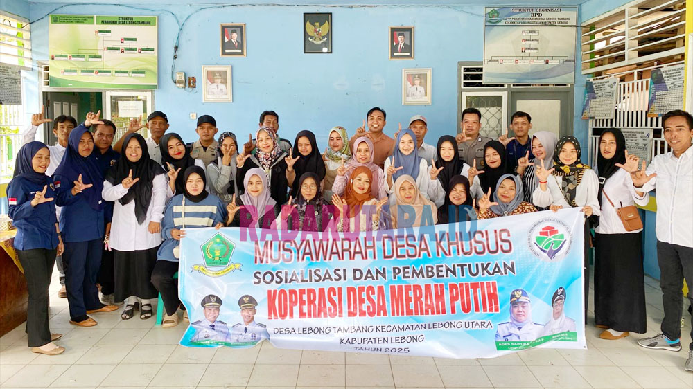 Resmi Dibentuk, Desa Lebong Tambang Punya Koperasi Merah Putih