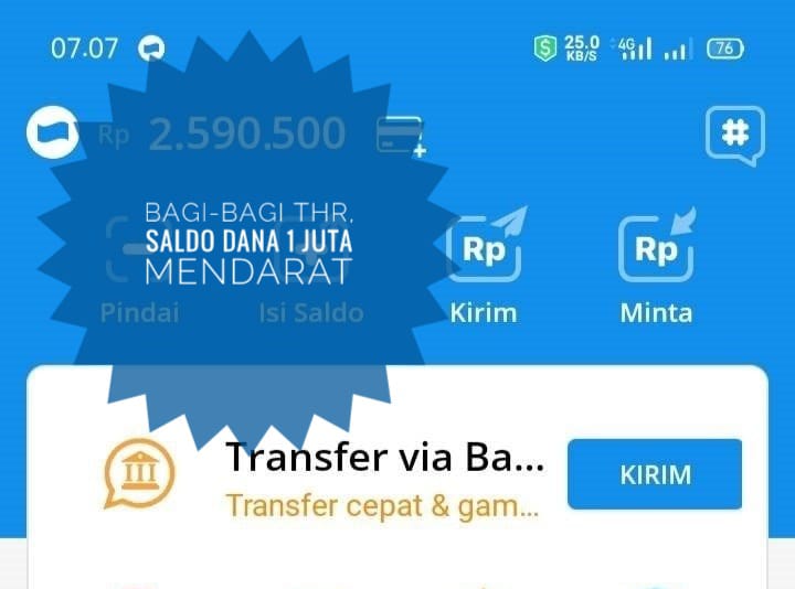 Bagi-Bagi THR Lebaran, Saldo Dana Rp1 Juta Langsung Mendarat