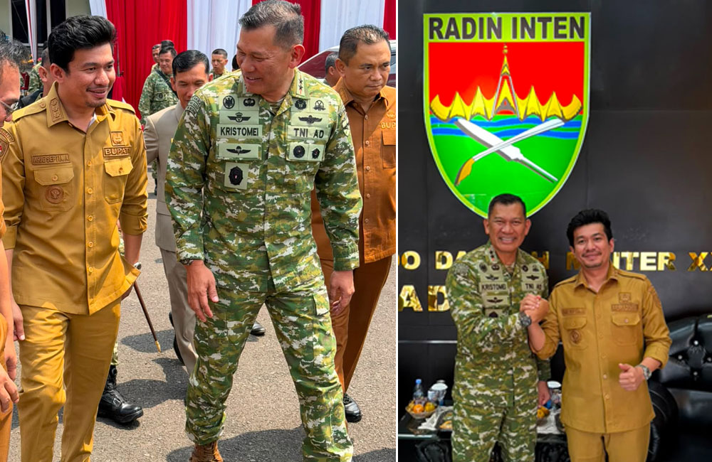 Solid, Sinergi TNI dan Pemda, Bupati Hadiri HUT ke-1 Kodam XXI/Radin Inten