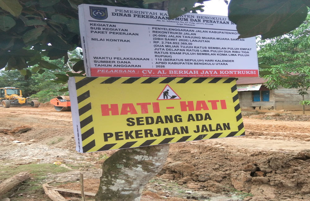DBH Sawit Rp2,8 Miliar Bangun 0,5 Km Jalan Trans Lapindo-Kinal Jaya