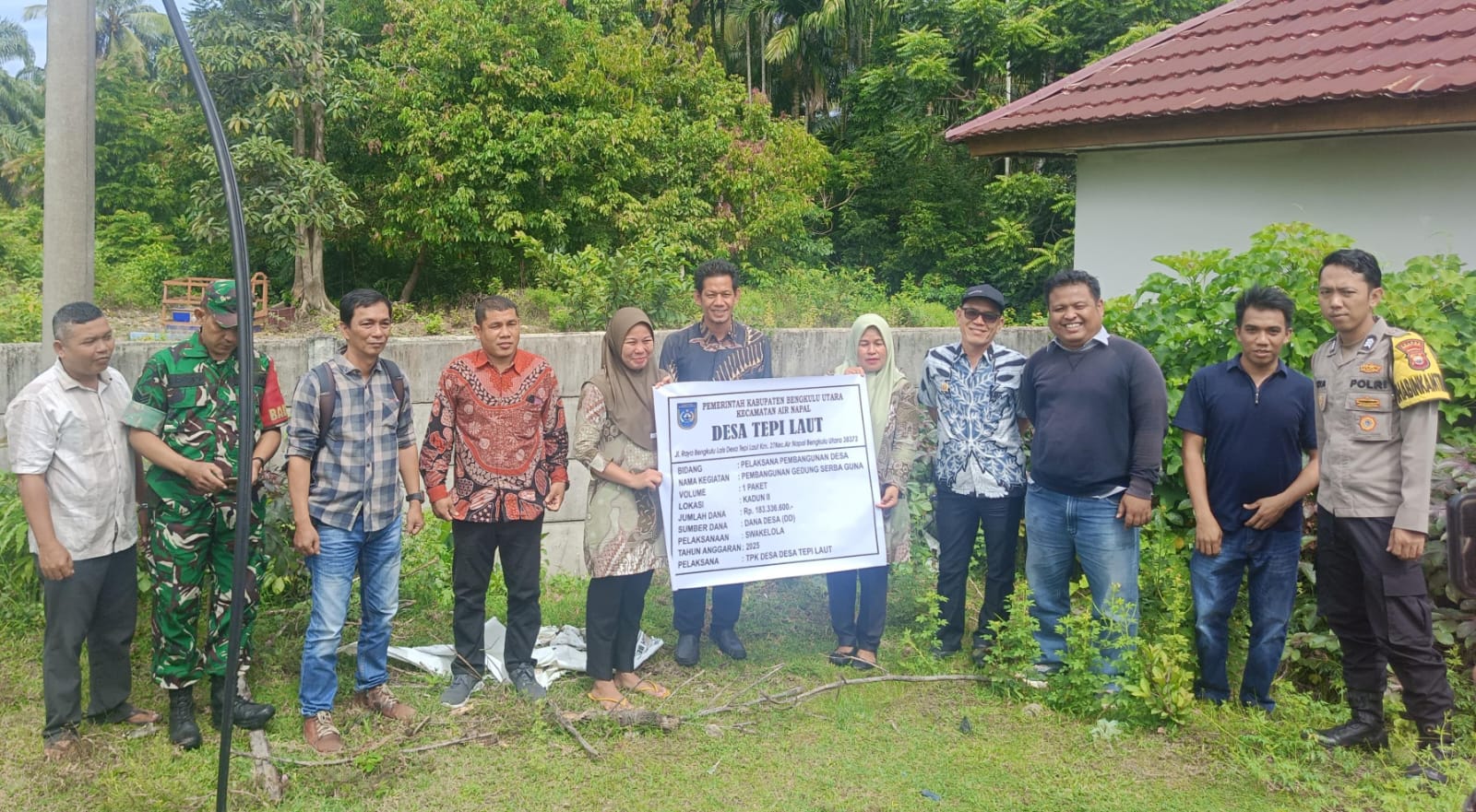 Cita-cita Besar, Pemdes Tepi Laut Bagun GSG untuk Masyarakat 