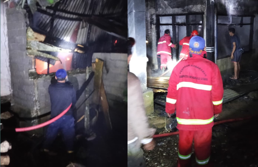 Jelang Subuh, Rumah Warga Senali Ludes Terbakar, 2 Orang Dikabarkan Meninggal Dunia