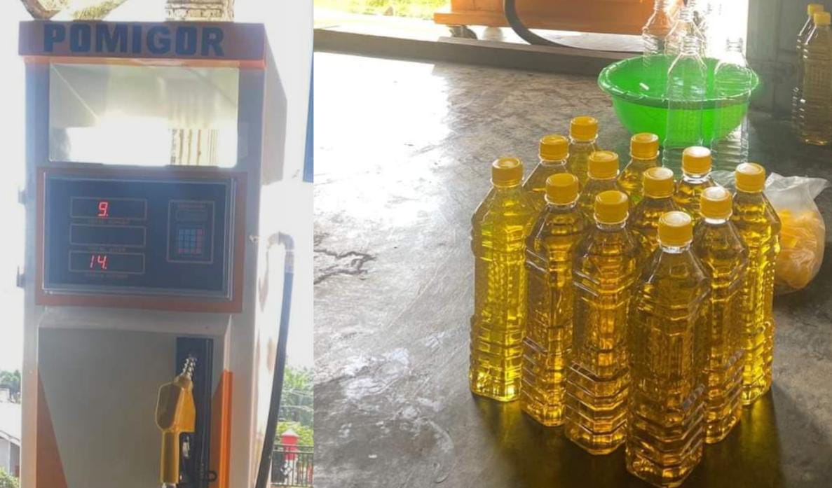 Warga Padang Jaya Jual Minyak Goreng Pakai Mesin SPBU, Inovasi Pertama di Bengkulu Utara 