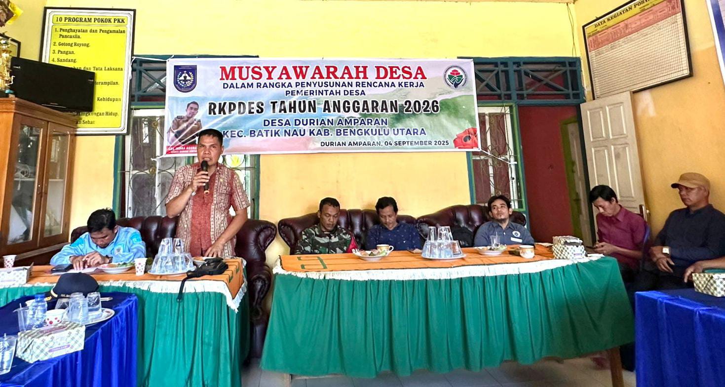 Tentukan Arah Pembangunan 2026, Pemdes Durian Amparan Lakukan Musdes RKPDes
