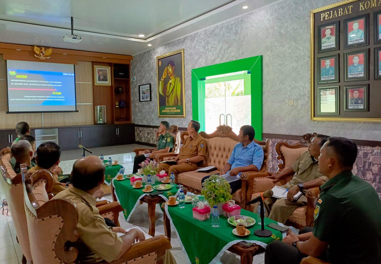 Bahas Isu Pertanian, DTPHP Bengkulu Utara Gandeng TNI 