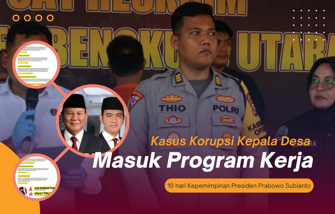 Berantas Kasus Korupsi, Polres Bengkulu Utara Masuk Program Prioritas 10 Hari Kerja Presiden Prabowo Subianto