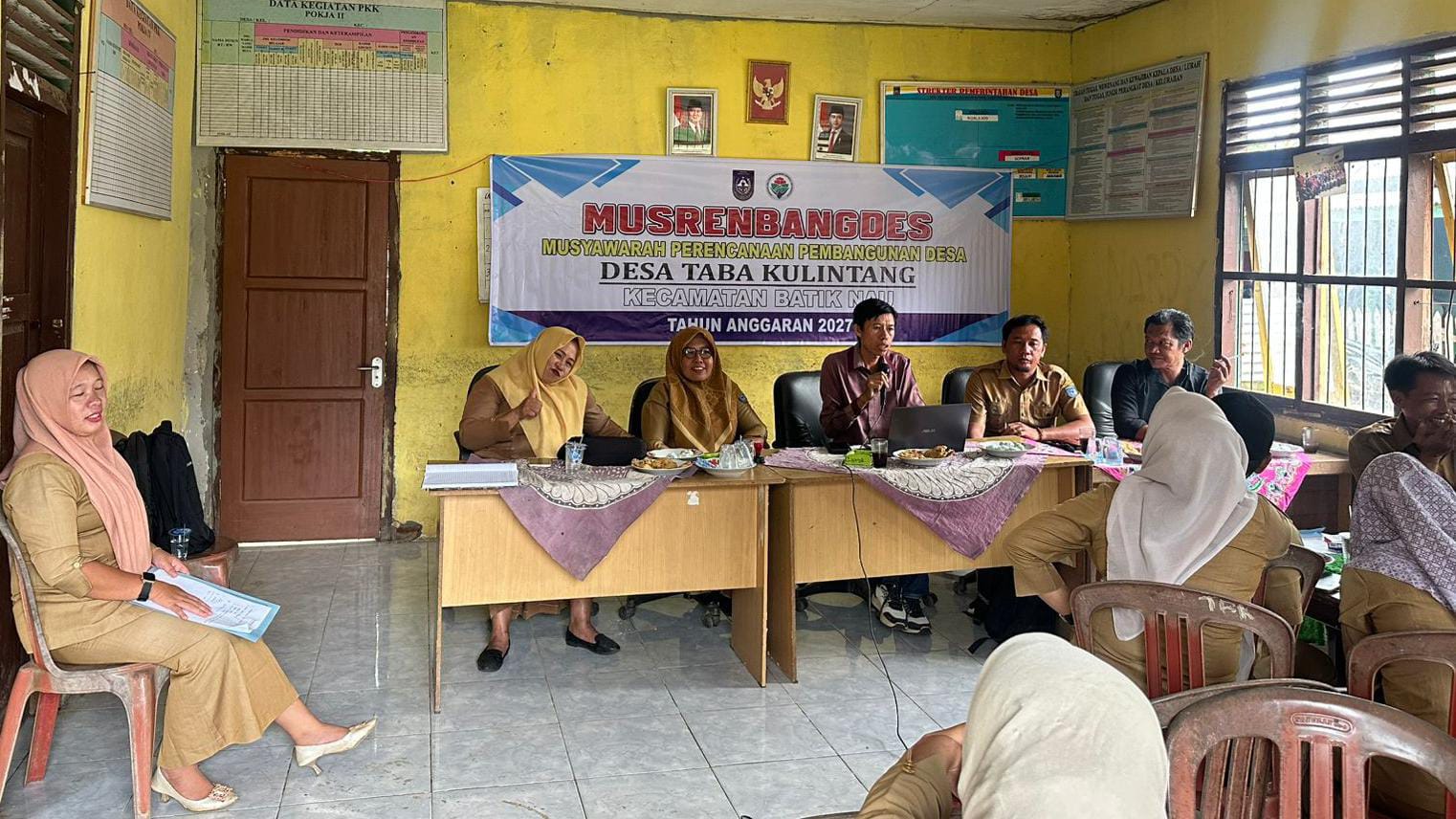 Gelar Musrenbangdes 2027, Ini Harapan Kades Taba Kulintang