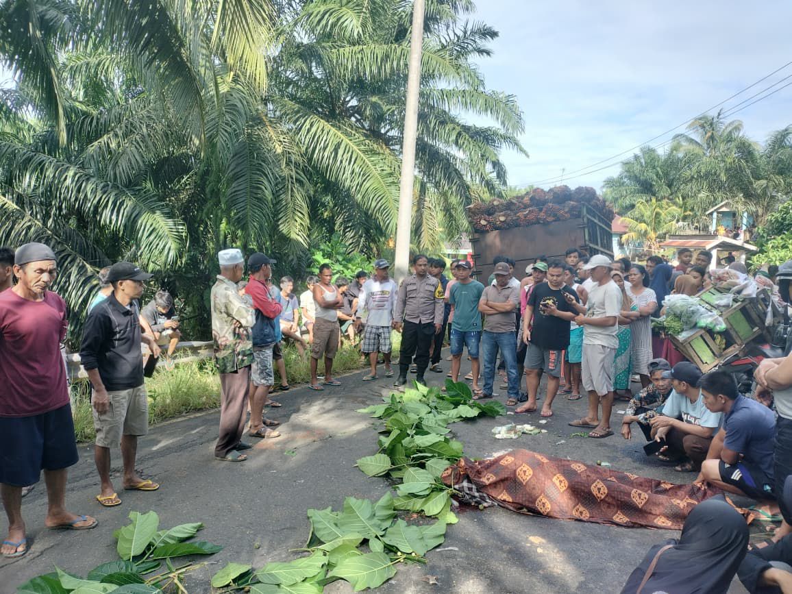 UPDATE Laka di Bengkulu Utara : Dihantam Truk, Penjual Sayur MD, Korban Asal Lais