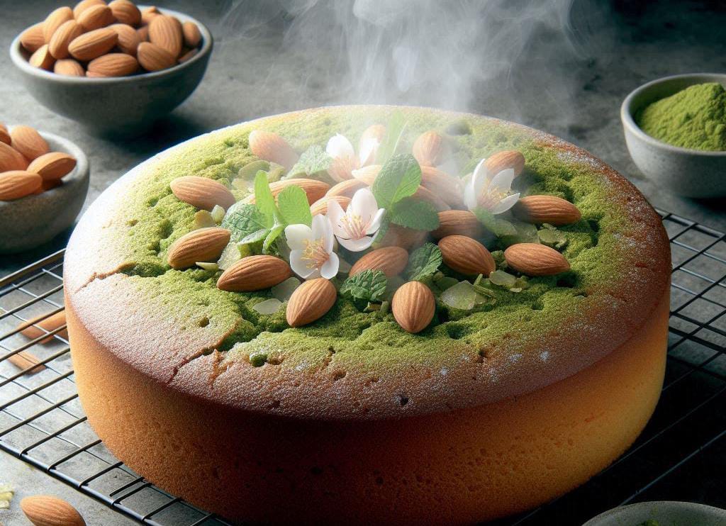 Campuran Matcha dan Almond, Akan Jadi Kue Lezat nan Menggugah Selera