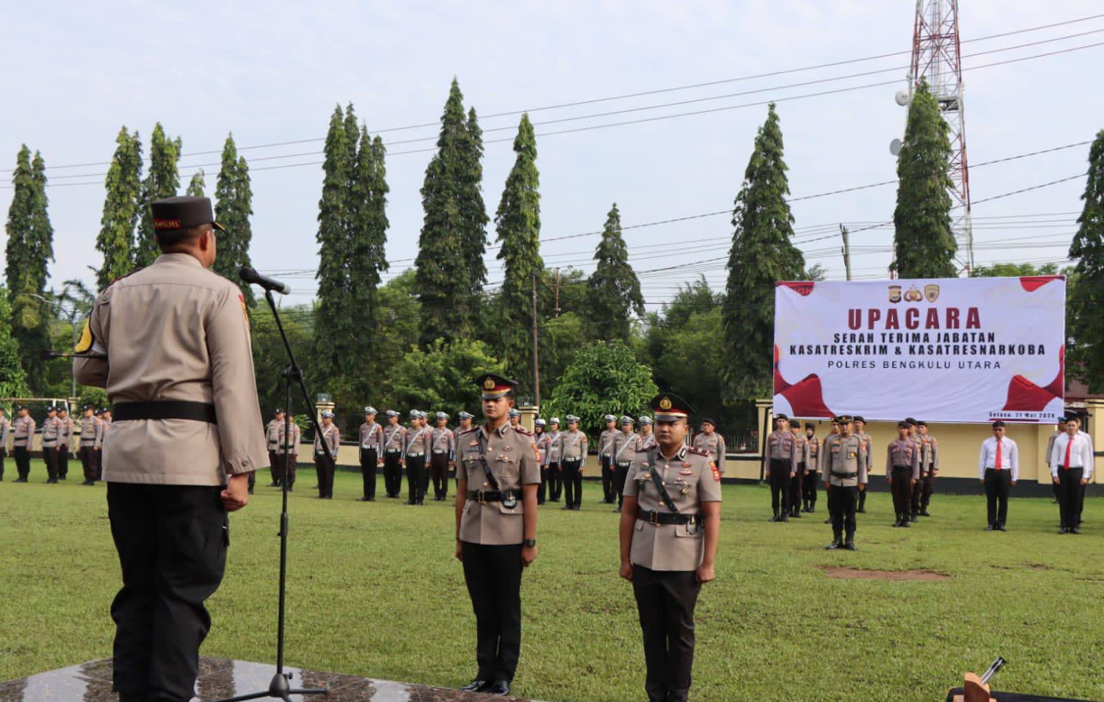 Sertijab, IPTU Rizky Dwi Cahyo Jabat Kasat Reskrim Polres Bengkulu Utara 