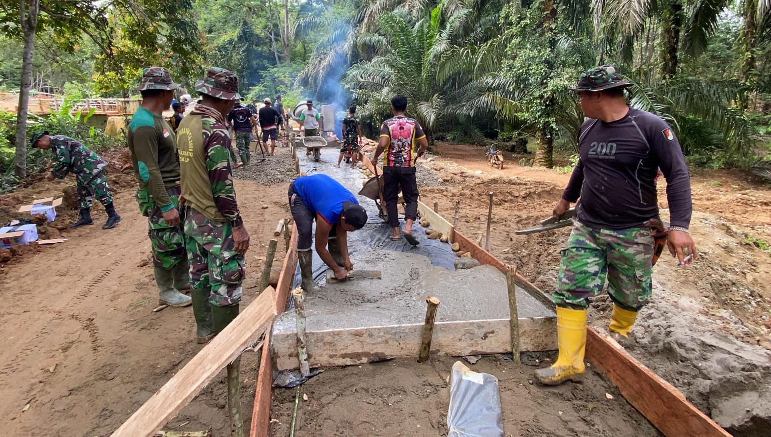 Pembangunan Program TMMD Mulai Terselsaikan Berkat Kolaborasi TNI, Polri dan Masyarakat