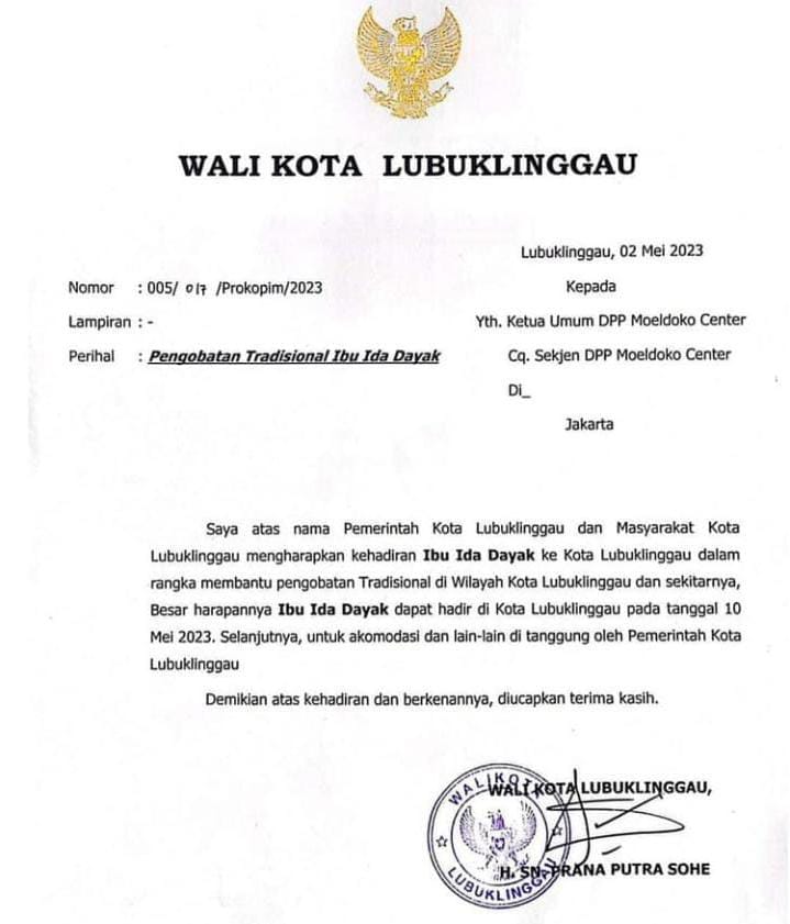 Bulan Ini Infonya Ida Dayak Bakal Ke Lubuk Linggau, Cek Jadwalnya Disini 