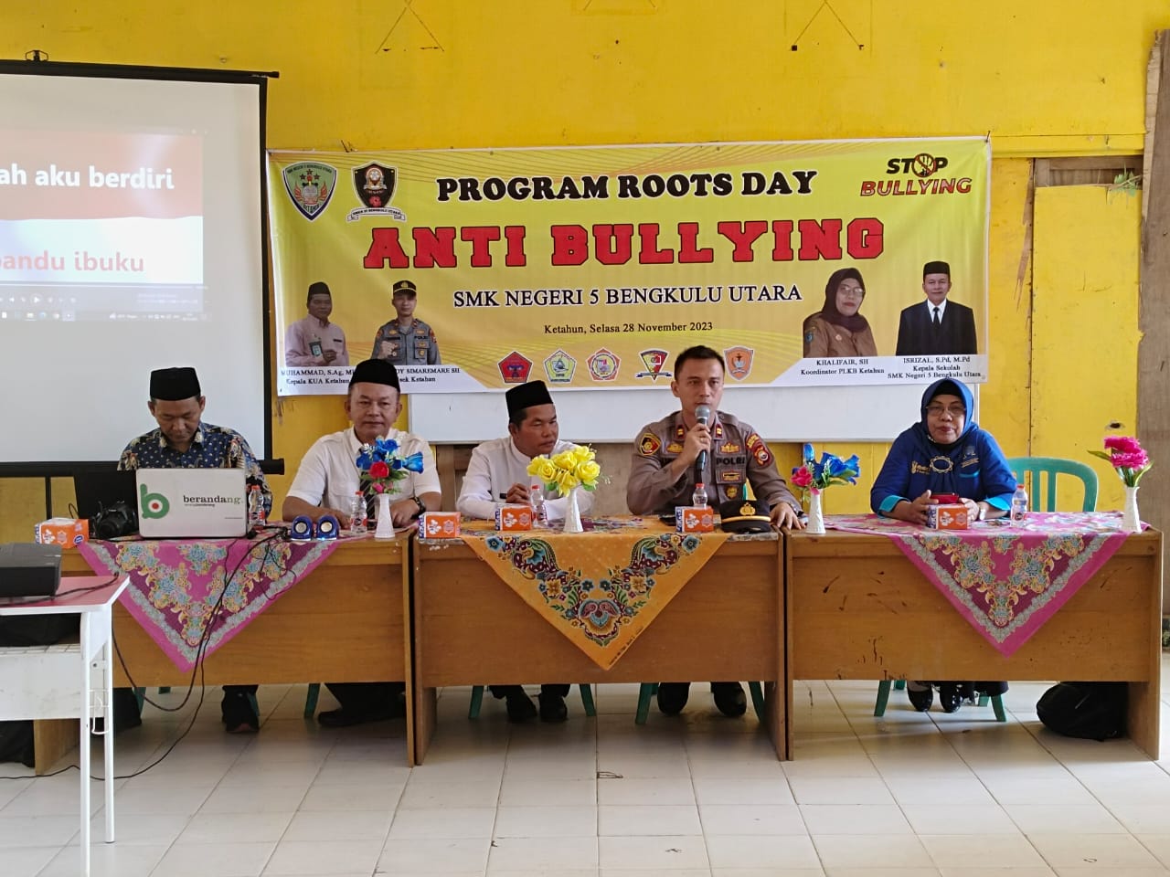 Gandeng KUA dan PLKB, Polsek Ketahun Kampanyekan Tindakan Anti Bullying ke Sekolah