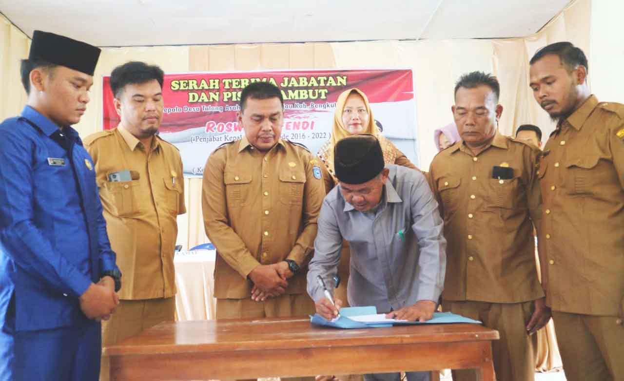 Sertijab, Ramdani Bertekad Bawa Desa Talang Arah Lebih Maju