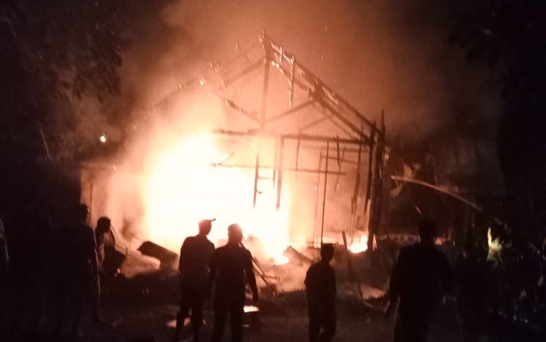 Kondisi Kosong, Rumah Warga Giri Mulya Ludes Terbakar