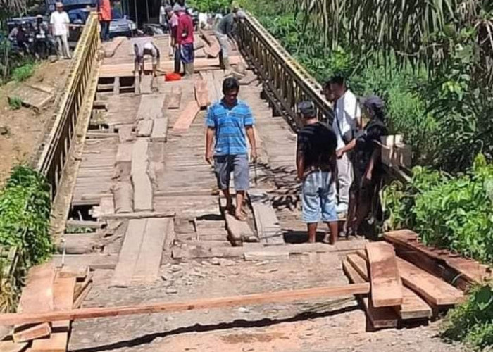 Camat Akui Kerusakan Jembatan Milik Provinsi di Lembah Duri Sangat Urgent