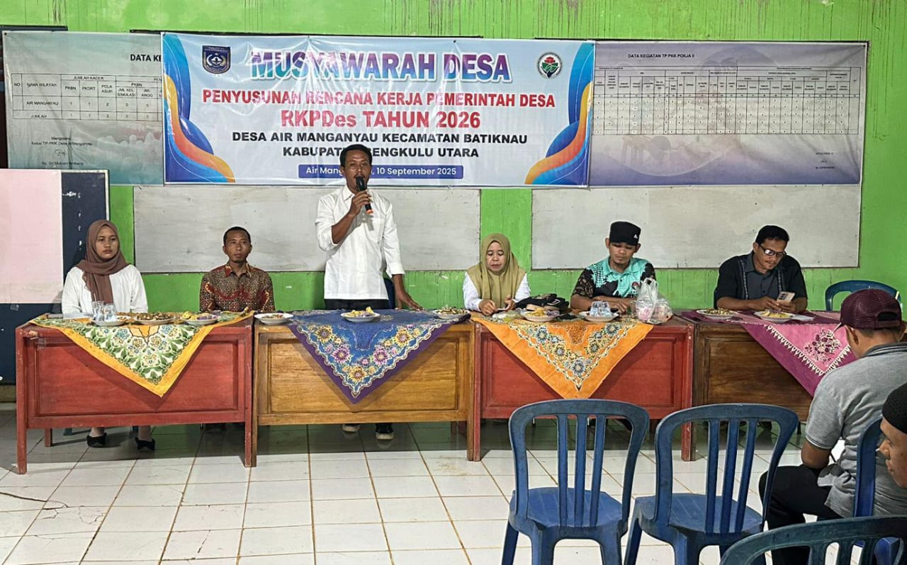 Pastikan Semua Rencana Kerja Terprogram, Air Manganyau Tetapkan RKPDes TA 2026