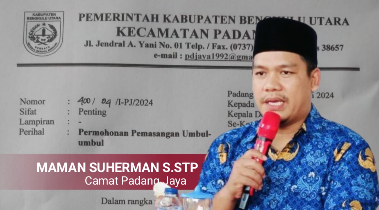 Semarakkan HUT Kecamatan ke-32, Camat Padang Jaya Imbau Warga Mulai Pasang Umbul-umbul
